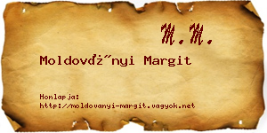 Moldoványi Margit névjegykártya